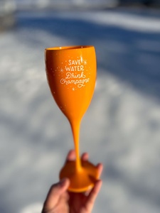 Unbreakable acrilico Champagne vetro di <span class=keywords><strong>plastica</strong></span> rosa bicchiere di vino tazza su misura Logo colore Design classico calice - Product Image 4