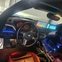 Layar Radio Mobil Android 10.25" Triple Screen 12+256G Wireless Carplay Upgrade Stereo Player untuk BMW Seri 2 F22 F23 2014-2017