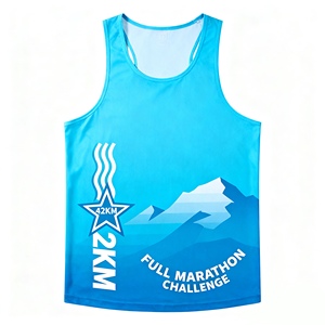 Unleash Your Style &amp; Speed Custom Logo Printing <strong>Running</strong> <strong>Singlet</strong> Features Moisture Wicking Technology to Keep You Cool &amp; <strong>Dry</strong> - Product Image 5