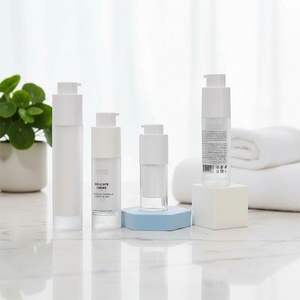 15ml 30ml 50ml Serum Clear White Plastic Cosmetic Lotion Airless Twist <b>Pump</b> <b>Bottle</b> Luxury for Skincare with <b>Pump</b> - Product Image 3