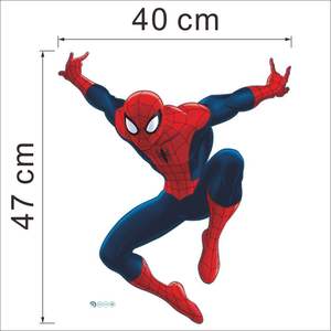 Adesivi Murali di Spiderman in Posizione Cartoon, Decorazione per Camerette, Arte Murale Fai-da-Te di Supereroi Anime per Ragazzi - Product Image 6
