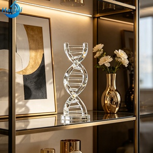Décoration de bureau personnalisable en résine transparente, double hélice d'<span class=keywords><strong>ADN</strong></span>, ornement pour la maison, cadeau de festival, personnalisé et créatif - Product Image 6