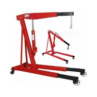 Outils de levage de palan à moteur mobile levage lourd 2T pliant hydraulique pliable essence grue d'atelier fixe