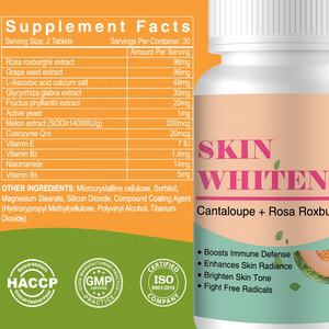 Vitamina C E Extracto de melón Rose Roxburgh Extracto de tabletas Soporte de belleza para el cabello Uñas Salud de la piel para adultos - Product Image 6