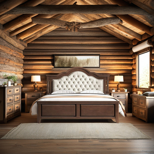 Đồ Nội Thất Bằng Gỗ Rắn Tùy Chỉnh Làng Mỹ Hiện Đại Đồ Nội Thất Phòng Ngủ Gỗ Tếch Rắn Nữ Hoàng Giường Thoải Mái Nhà Giường Gỗ Vua Kích Thước Giường Đôi - Product Image 2