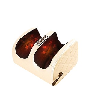 Electric Foot Massager With Heat And Kneading For Foot And Leg Therapy Plug In Corded <b>Button</b> Control Semi Enclosed Design - Product Image 1