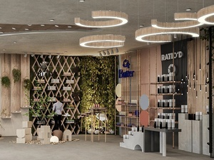 Custom Cosmetic Store Display Furniture Perfume Showcase Makeup Counter Beauty Shelf Retail Turnkey Shopfitting - Product Image 3