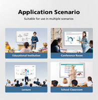 Tableau blanc numérique interactif multi-tactile de 82 à 102 pouces Tableau blanc intelligent portable Tableaux blancs électroniques interactifs à écran tactile