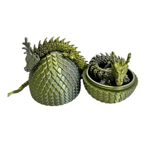 Servicio de Impresión 3D Personalizado de Dragón Chino, Impresión 3D en Plástico FDM, Dragón Chino y Huevo de Dragón - Product Image 1