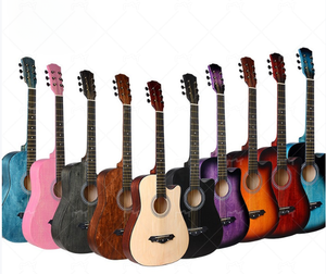 China <span class=keywords><strong>buena</strong></span> <span class=keywords><strong>calidad</strong></span> precios baratos 38 pulgadas pulido práctica guitarras acústicas para la venta - Product Image 1