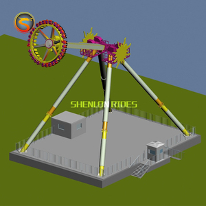 आकर्षक मनोरंजन पार्क खेल बिजली खेल लूना पार्क विशाल आउटडोर स्विंग 24 सीटों बड़ा पेंडुलम की सवारी - Product Image 3