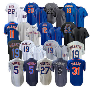 Venta al por mayor de camisetas de béisbol 2026 nuevas y económicas, con costuras de alta calidad, del equipo estadounidense de Nueva York, personalizadas para todos los jugadores, 22 Soto, 31 <span class=keywords><strong>Piazza</strong></span> - Product Image 2