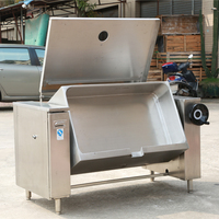Braten Edelstahl Große Kommerziellen Bratt Schmortopf Gas Kochendem Pan Dampf Kippen Elektrische Doppel Kochen Ummantelten Wasserkocher