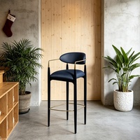 Chaises de style luxueux et minimaliste |   Chaises de salle à manger pour bars et bistrots |   Tabourets de bar rembourrés avec accoudoirs |   Couleurs personnalisées disponibles
