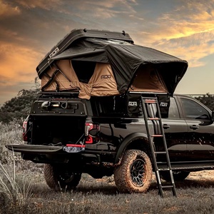 Kit de Carrocería Modificado para Techo de Vehículo Todoterreno 4x4, Carcasa Rígida para 2-4 Personas, <span class=keywords><strong>Camioneta</strong></span> para Acampar, Aluminio ABS, SUV, Sin Perforaciones, para Acampar y Hacer Senderismo - Product Image 5