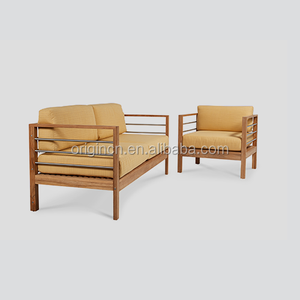 Muebles de Jardín para Patio, Resistentes a la Intemperie, Sofá de Dos Plazas, Sillas de Madera de Teca Maciza - Product Image 2
