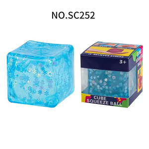 Colorful <b>Squishy</b> Cube Fidget Toys Foam Soft Stress Relief <b>Squishies</b> Yellow Pink Blue Purple Unisex Toy for Boys Girls 14+ Years - Product Image 2