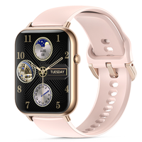 Reloj Inteligente CR075 de 2.1 Pulgadas con Llamadas Bluetooth, Batería de 400 mAh, Monitor de Ritmo Cardíaco, Rastreador de Actividad Física, Deportivo, a la Moda, Resistente al Agua