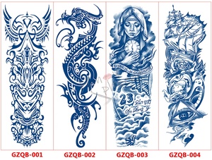 Autocollants de tatouage temporaire Honey Phoebe GZQB Herb Ink pour bras entier, tenue jusqu'à 15 jours, pour hommes et femmes - Product Image 5