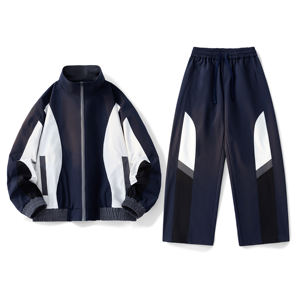 Vêtements de sport de printemps et d'automne avec logo personnalisé pour hommes costumes de sport et de loisirs pour entraîneurs de compétition d'étudiants - Product Image 3