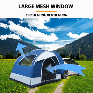 Tente arrière portable pour SUV, double couche, en fibre de verre, imperméable quatre saisons, avec renforts droits, OEM ODM, TBUG008C, pliable - Product Image 4