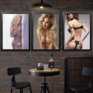 Amazon neue kunden definierte Leinwand-Kunst druck offen sexy Mädchen Bilder coole Schönheit Leinwand nackt Wand kunst Heim-Dekor nackte Frauen-Gemälde