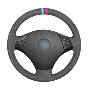 ปลอกหุ้มพวงมาลัยรถยนต์หนังกลับเย็บมือ APPDEE สำหรับ BMW E90 325i 330i 335i ไม่มีชุดดรัม รุ่นใหม่ ขายส่ง - Product Image 1