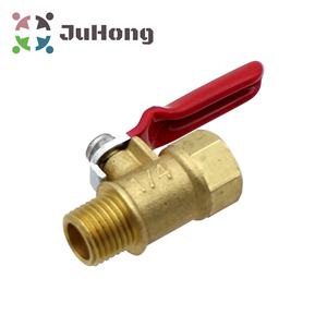 Latão Válvula De Esfera 1/4 "NPT Masculino e Feminino Tread Air Mangueira de Tubulação Montagem Do Pneu Manômetro Kits Interruptor para Abrir ou Fechar - Product Image 4