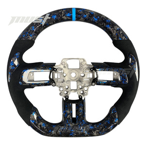 Accesorios Interiores de Fibra de Carbono Forjada Azul Personalizados para <span class=keywords><strong>Ford</strong></span> <span class=keywords><strong>Mustang</strong></span> S550 2015-2023, Volante <span class=keywords><strong>GT</strong></span> <span class=keywords><strong>350</strong></span> 500 <span class=keywords><strong>Shelby</strong></span> - Product Image 1