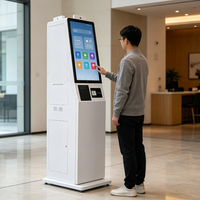 Kiosque tactile libre-service sur pied de 21,5 pouces pour l'enregistrement hospitalier, l'impression de rapports, les paiements et les demandes d'informations