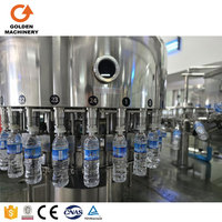 Machine de remplissage d'eau automatique haute capacité 3-en-1 monobloc pour bouteilles PET de 330 ml, 500 ml et 1,5 L