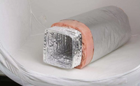 Mesin Pembentuk Pipa Knalpot Udara Bulat dari Kawat Aluminium Foil Fleksibel Lapis Ganda untuk Ventilasi HVAC
