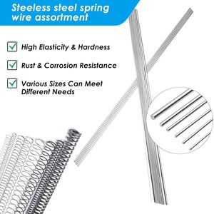 Coyouco 50cm thép không gỉ mù<span class=keywords><strong>a</strong></span> xuân dây đầy đủ cứng thẳng 0.8-2.4mm 40pcs cho hàn tùy chỉnh ODM hỗ trợ 3 năm - Product Image 3