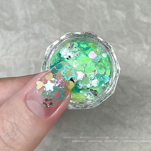 3D Pink Nail Glitter <b>Sequins</b> Star Heart Hexagon Mixed Sparkle Flakes for Shiny Manicure Nail <b>Art</b> - Product Image 6