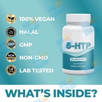 SUNI OEM ODM Marque Privée Formule Personnalisée Capsules de 5-HTP Supplément avec Extrait de Griffonia Simplicifolia pour le Sommeil Certifié GMP