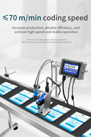 Impresora U3 TIJ de Bajo Costo y Alto Rendimiento de Phezer, Máquina de Codificación por Lotes en Línea para Bolsas de Plástico, Cartones, Botellas, Datos Variables, Códigos QR