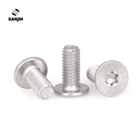 Vis Torx à profil ultra bas M2 4mm M2.5 M3 M4 M5 M6 en acier inoxydable T15 T20, vis à tête plate antivol, vis à tête ultra-mince
