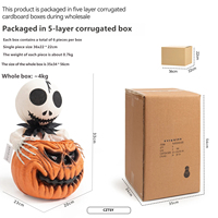 Jouet décoratif de petite fantaisie fantôme à commande vocale, avec détection électrique et éclairage, pour Halloween, jouet de décoration d'ambiance de fête