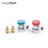 Coupleur rapide R134a haute pression complet pour gaz cvc avec adaptateur M14x1.5-1/4 SAE AC coupleur adaptateur de connecteur rapide