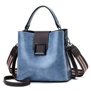 PB41 High Quality Fashion Handbag Women Bag Pu Leather Lady Shoulder Bag Bucket Tote Bag Wholesale