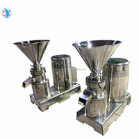 Machine à fabriquer du beurre de cacahuètes en acier inoxydable, moulin colloïdal pour pâte de sésame, moulin à tahini, machine à broyer la sauce chili, prix