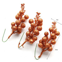 Weihnachtsbaum-Dekoration Künstliche Kirschblüten Getrocknete Blumen Ranken Zubehör für Weihnachtsatmosphäre Dekoration Großhandel