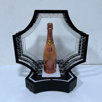Présentoir de Bouteilles LED Personnalisé en Acrylique, Base Lumineuse pour Bar, Boîte de Nuit, VIP, Glorificateur de Bouteilles Rechargeable, Support d'Affichage pour Champagne et Vin