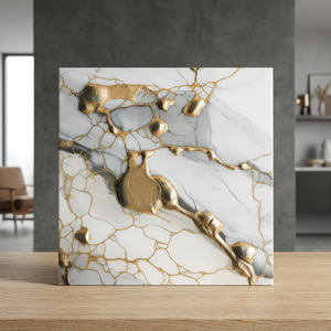 Carreaux de sol en céramique mate rustique 400x400mm, semi-porcelaine, émaillés numériquement, antidérapants, pour la décoration intérieure - Product Image 4