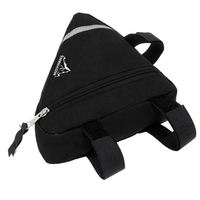 Bande réfléchissante en nylon de haute qualité Installation simple Triangle selle cadre pochette à sangle pour vélo batterie sac Triangle