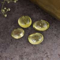 Vente en gros de cabochons en quartz jaune citron naturel ovale, pierres précieuses semi-précieuses de qualité AAA pour la fabrication de bijoux