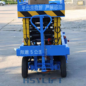 Venta directa de fábrica de China, altura de elevación de 4-18m, 500kg, 1000kg, elevador de tijera hidráulico eléctrico remolcable Manual móvil Skylift - Product Image 2