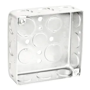 2-1/8" Depth 4X4 Square Boxes Metal Malleable Junction Box weatherproof Junction Box For Outdoor