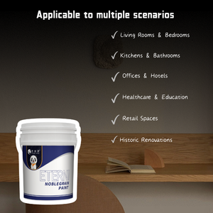 Pintura Acrílica para Interiores NobleGrain, Impermeable, Resistente a las Manchas, Grado Comercial, para Contratistas, Textura Artística, Revestimiento Natural - Product Image 6