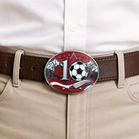 Regalo para Fanáticos del Fútbol, Hebilla de Cinturón de Aleación de Zinc con Temática de Fútbol, Porta Cervezas, Hebilla Metálica, Recuerdo para Fiestas, Diseños para Pedidos al por Mayor